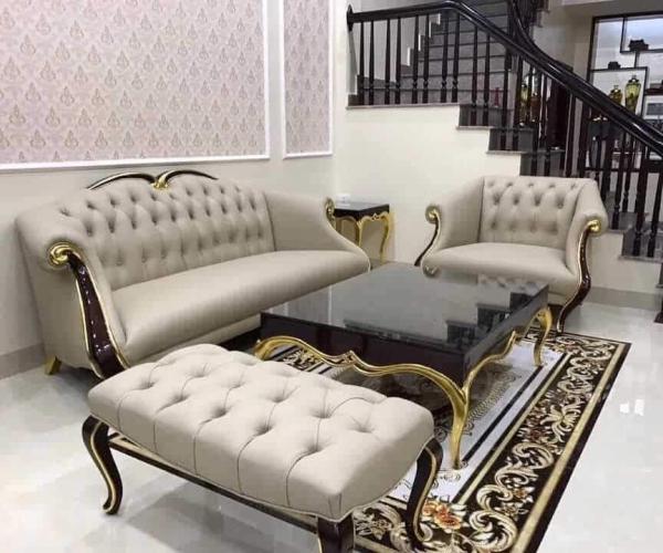 NỘI THẤT SOFA HOÀNG KIM LONG - NỘI THẤT PHÒNG KHÁCH - GHẾ SOFA TÂN CỔ ĐIỂN-HIỆN ĐAI