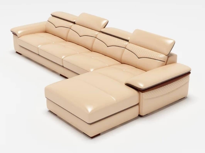 Sofa Da Màu Kem Sang Trọng Và Đẹp Nhất Hiện Nay
