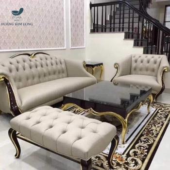 NỘI THẤT SOFA HOÀNG KIM LONG - NỘI THẤT PHÒNG KHÁCH - GHẾ SOFA TÂN CỔ ĐIỂN-HIỆN ĐAI
